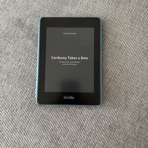 Amazon Kindle with Teal Case